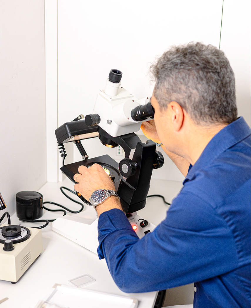 foto Gianluca Chiocca a lavoro